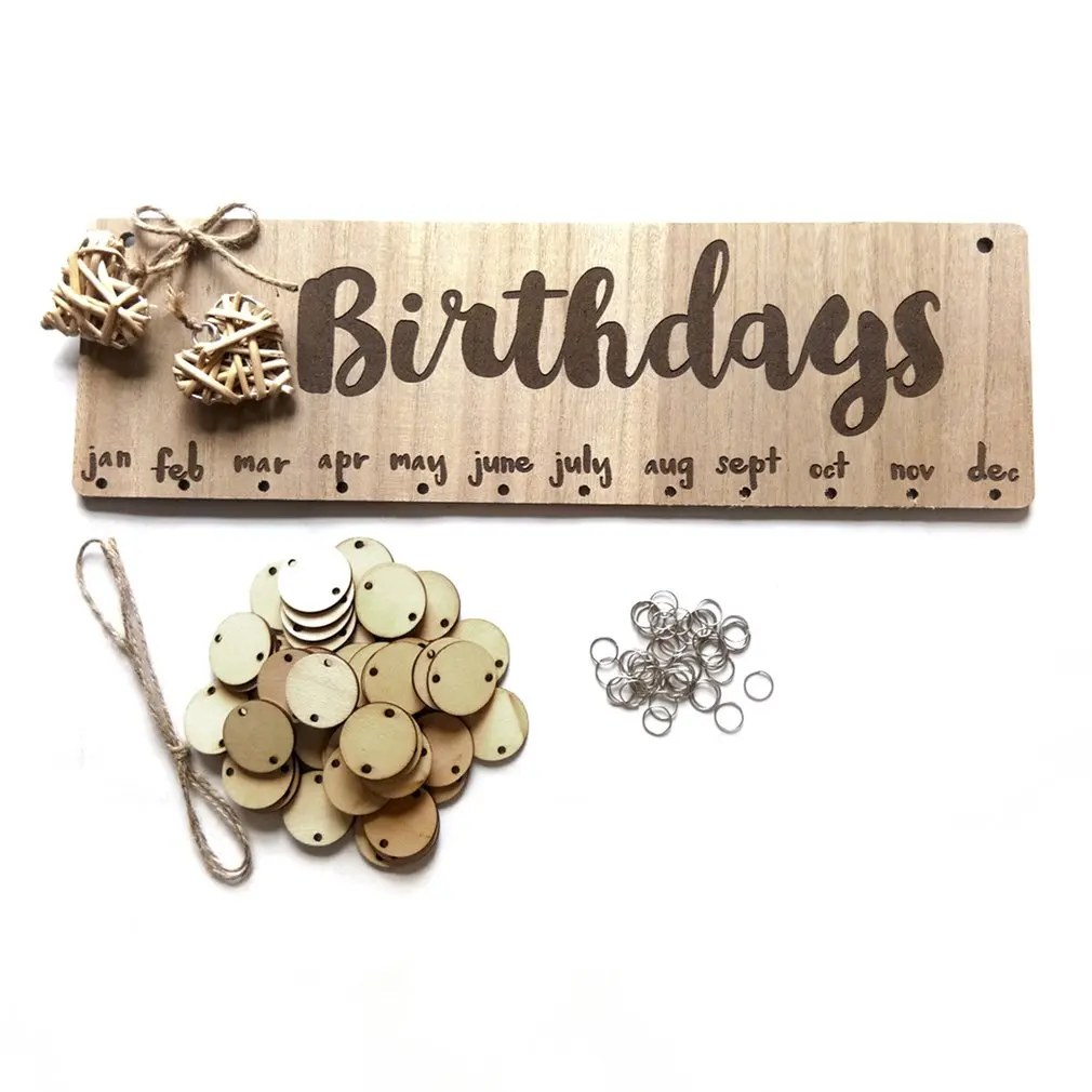 

Wooden Lowercase Letters Birthdays Hanging Board