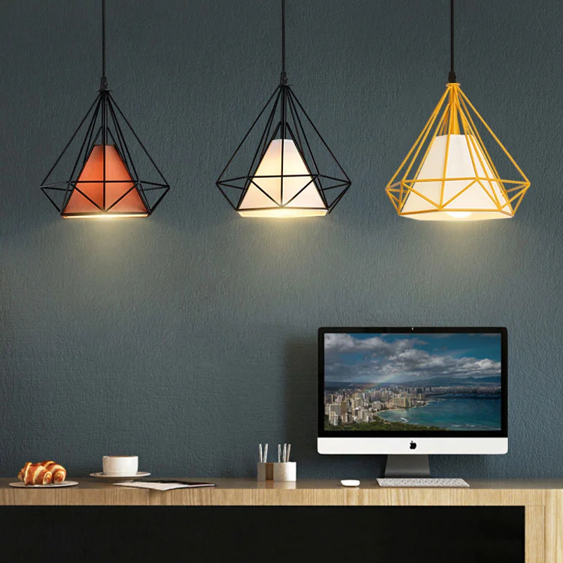 Современный подвесной светильник железная висячая клетка винтажная