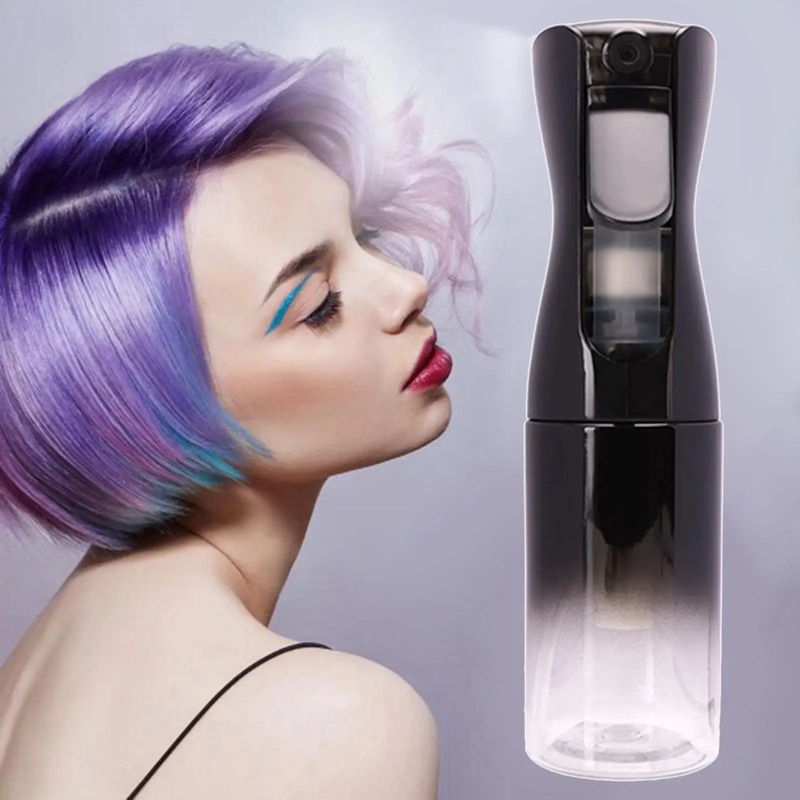 

Бутылка-распылитель для красоток, пластиковый непрерывный водяной туман 200 мл для очистки парикмахерской