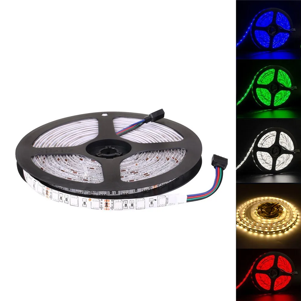 5 м 300LED полосы света ТВ освещение SMD 5050 RGB гибкая лента подсветка для под шкаф полка