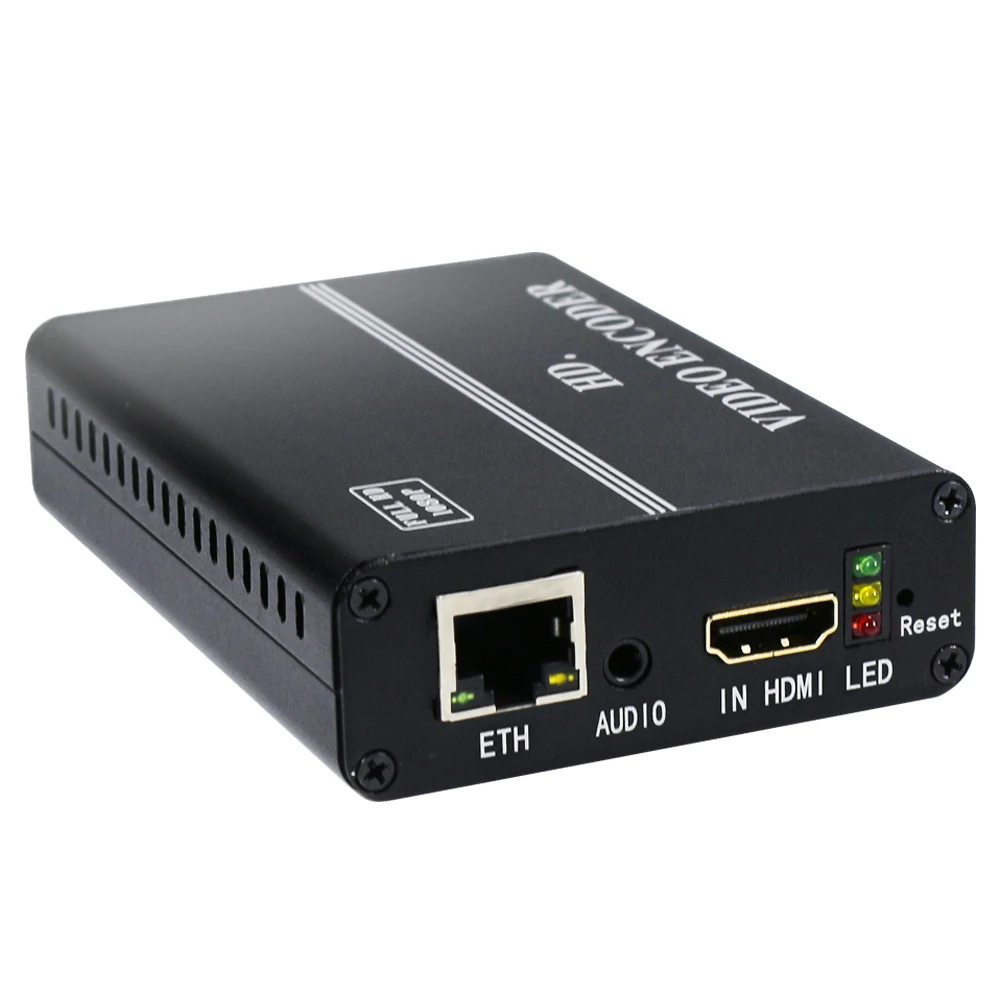 Кодировщик HWCODEC H8110AV H.264 1080P HDMI CVBS к IP Кодировщику RTMP RTSP RTMPS HTTP HLS SRT P2P кодировщик для