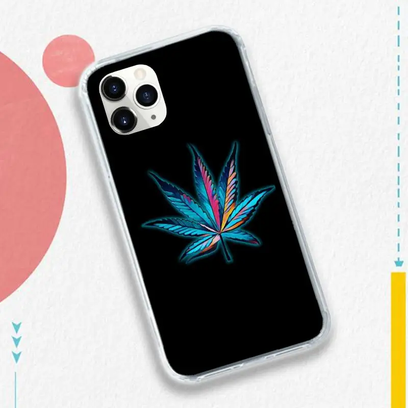 

Weed plant leaves Cannabis leaf Phone Case for iPhone 11 12 mini pro XS MAX 8 7 6 6S Plus X 5S SE 2020 XR