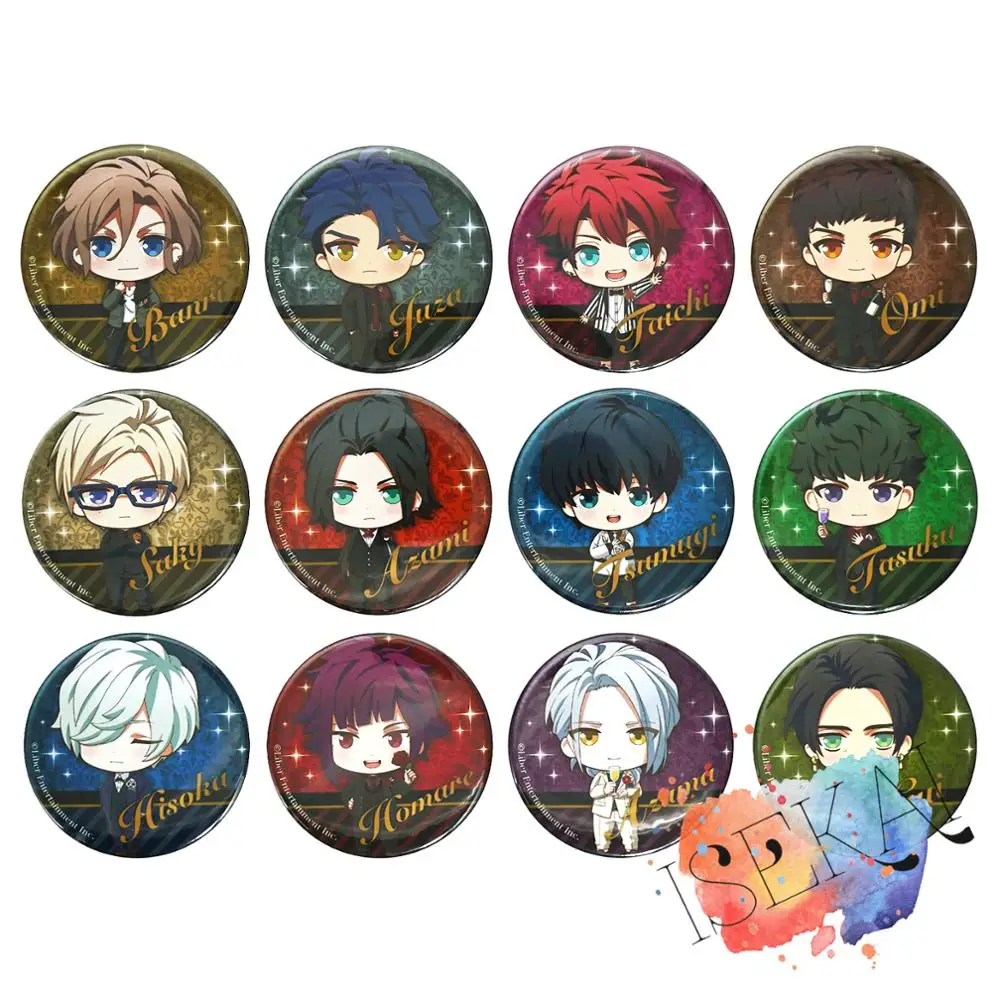 А3! Значок аниме игровой значок Settsu Banri Takatou Tasuku Tsukioka Tsumugi Mikage Hisoka Yukishiro Azuma