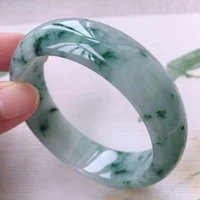 natural myanmar jadeite 54 64mm light blue color bracelet elegant princess jewelry