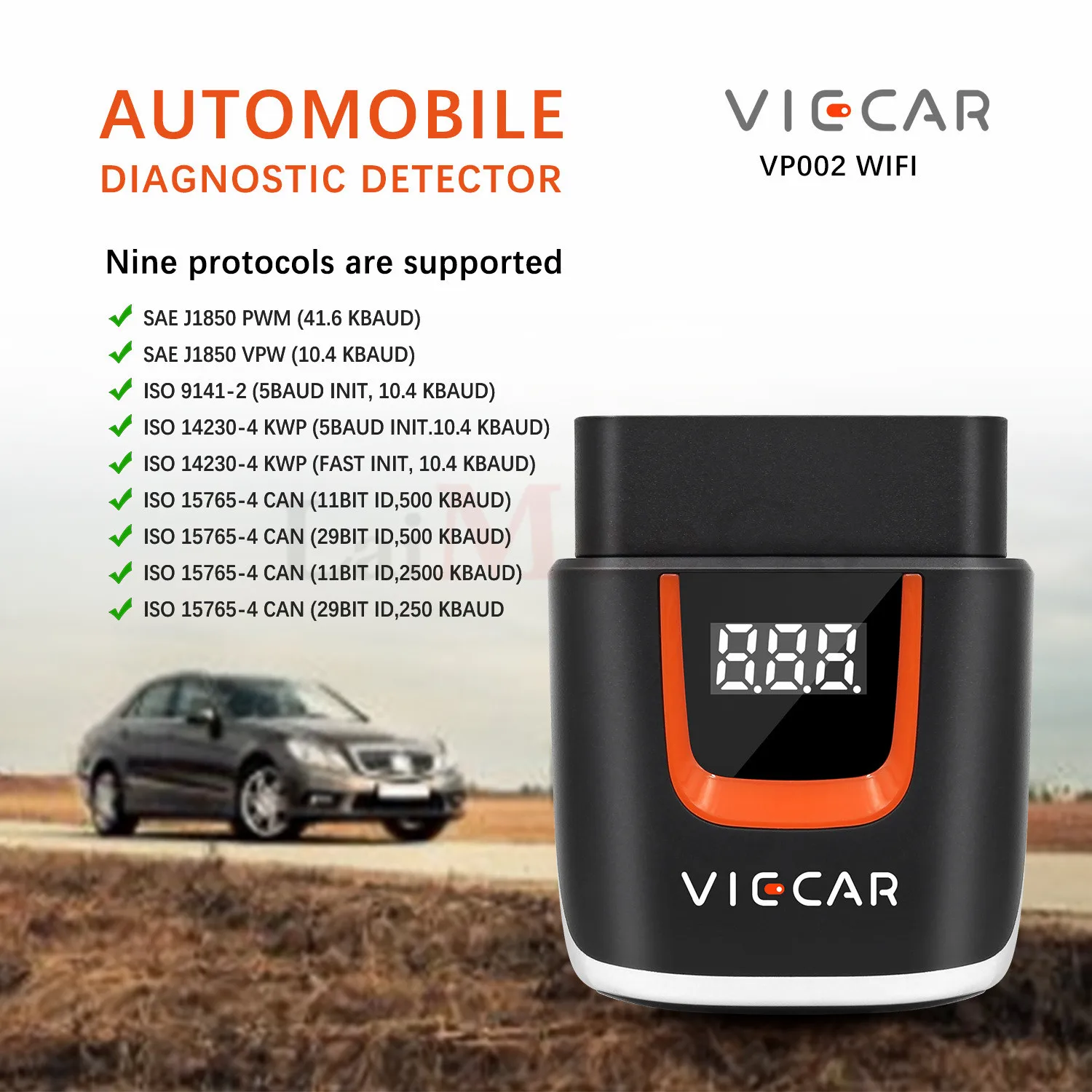 Viecar ELM327 V2.2 OBD2 считыватель кодов Bluetooth 4 0 WIFI USB Type-c для Android/IOS сканер ELM 327 OBD 2