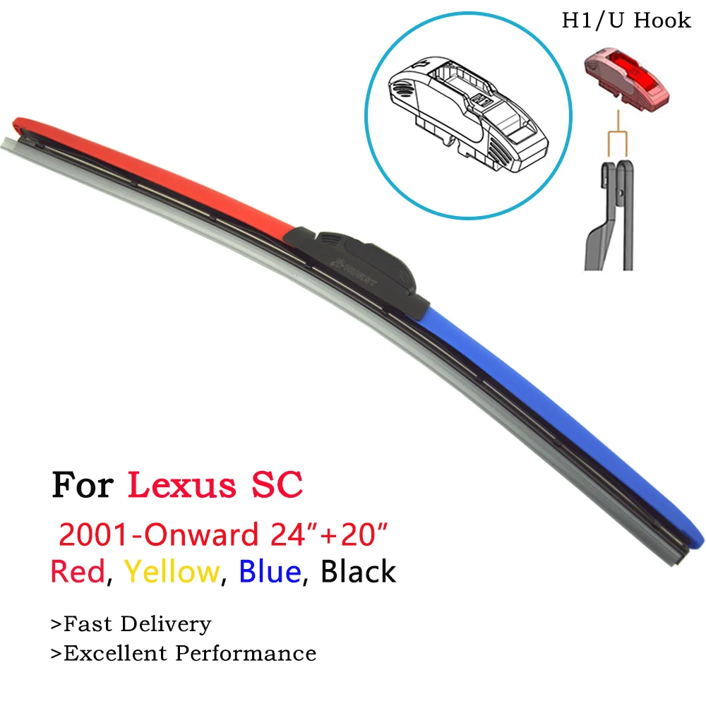 HESITE цветные щетки стеклоочистителя для Lexus SC Cars SC300 SC400 SC430 Moldes гибридные дворники