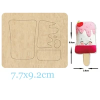 popsicleice cream wood cutting dies for diy leather cloth paper craft fit common die cutting machines on the market 2020 new