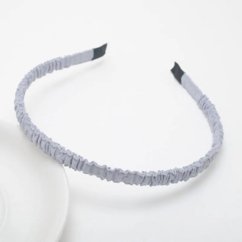 Blue Hairbands 1 шт. 10 мм Широкие высококачественные однотонные повязки для волос повязка для волос для девочек повязка для девочек аксессуары для волос - Цвет: Blue Hairbands