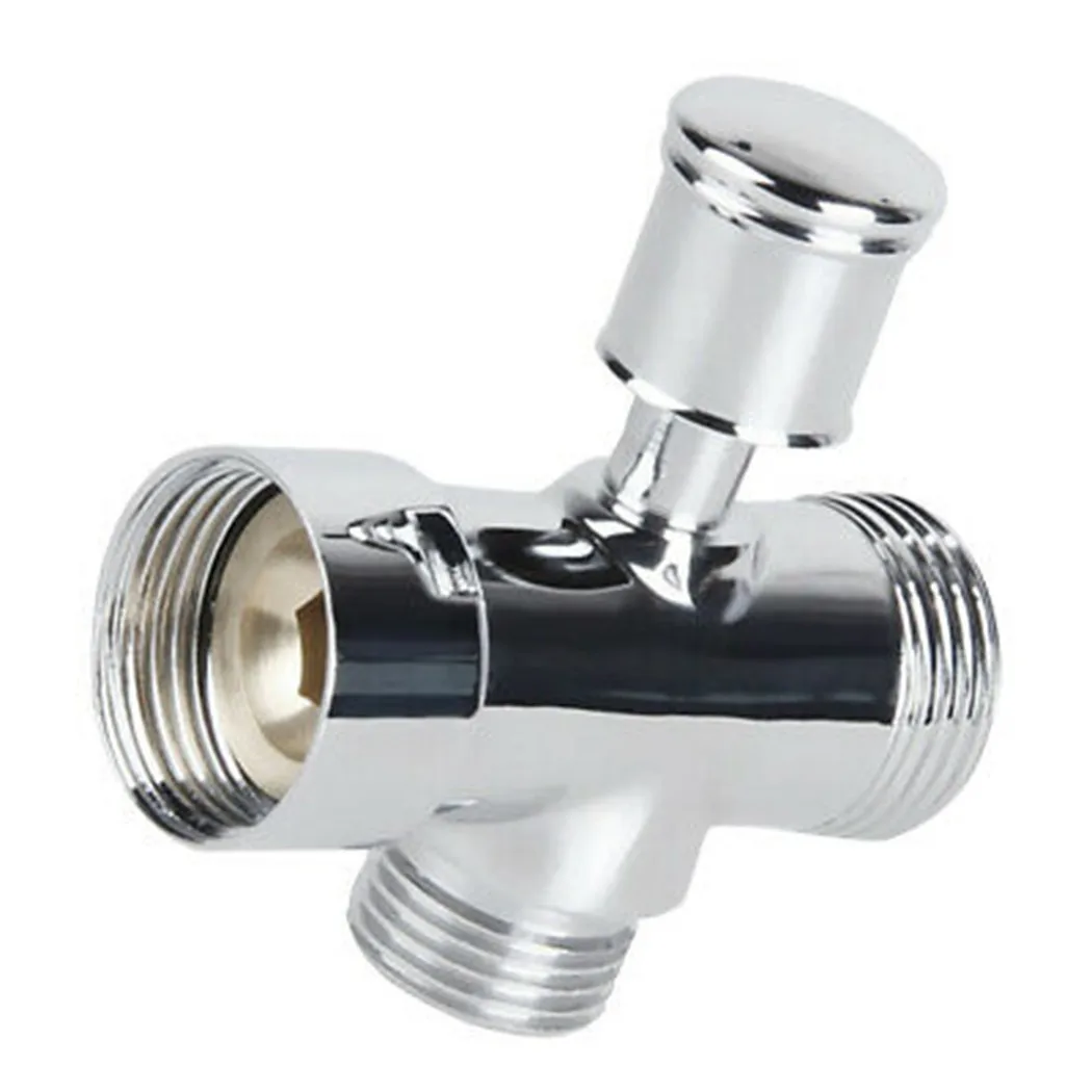 

3 Way 1/2 Shower Faucet Water Splitter Shower Valve Diverter Nozzle Adapter 3 Way Shower Head Diverter Faucet Replacement Parts