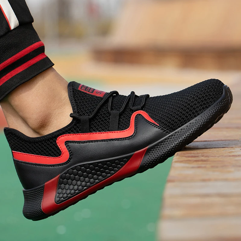 

Breathable Mesh Safety Shoes Men Work Shoes Boots Puncture-Proof Sneakers Steel Toe Work Boots Construction Shoes for Men