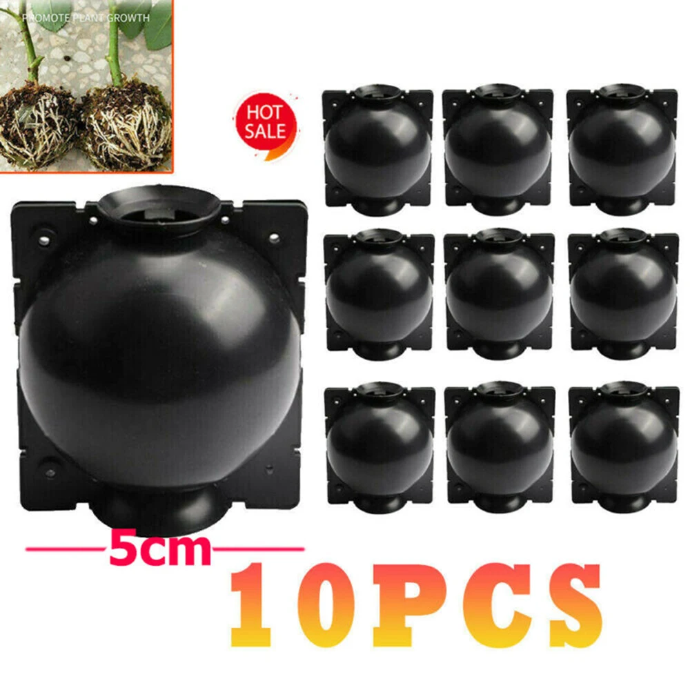 

10pcs Plant Rooting Equipment 5cm High Pressure Propagation Ball Reusable Garden Graft Box For Outdoor Garden Graft Box Sapling