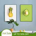 Кухонный Декор WTQ, Настенная картина в виде фруктов, постеры на холсте с современным принтом фруктов, цитата, изображение лимона, украшение для столовой и дома