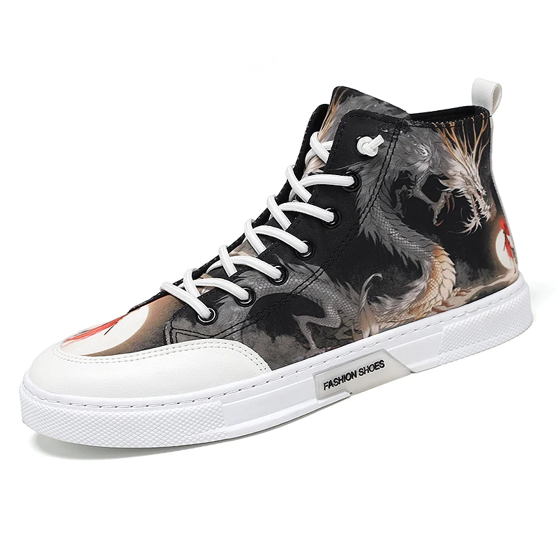 

PARZIVAL High top Men Casual Shoes Canvas Sneakers Man Vulcanized Shoes Male Footwear zapatillas hombre Outdoor Travel Shoes