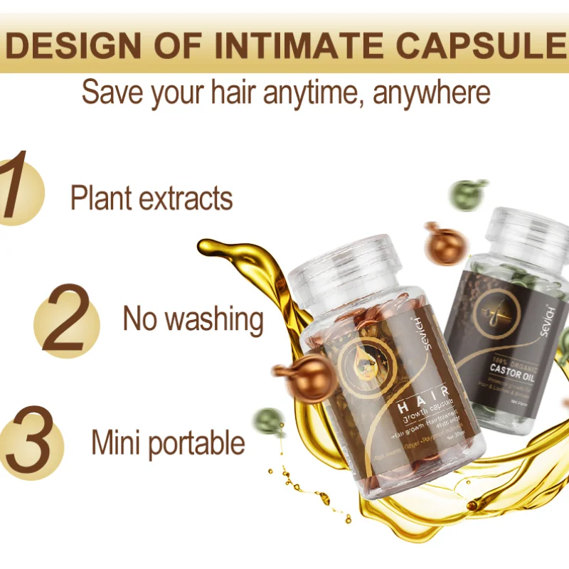 New Hair Loss Nourishing Serum Vitamin Capsule Ginger Silky Repair Damage Anti Treatment Damaged |