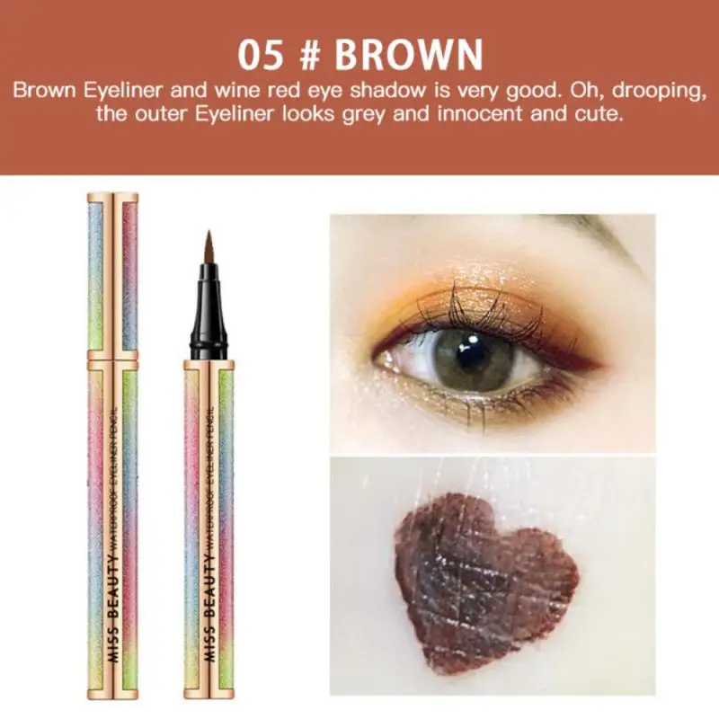 6 Colors Star Colorful Eyeliner Pencil Waterproof Pen Precision Long-lasting Liquid Eye Liner Smooth Make Up Tools TSLM1 |