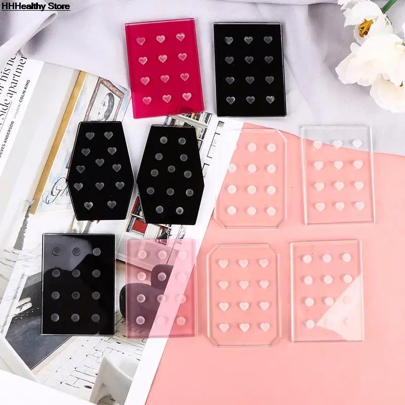 

1PC Crystal Glass Eyelashes Glue Stand Lashes Adhesive Pallet On Eyelash Extension Makeup Tools