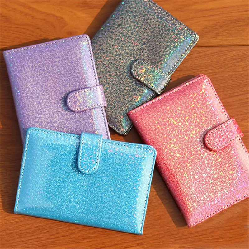 PU Leather Passport Cover Unisex Travel Passport Holder Fashion Paillette Customize Passport Cover ID Credit Card Holders Case