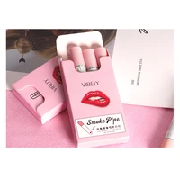 4 color velvet matte cigarette lipstick waterproof sexy long lasting smoke tube lipstick fog surface red lip tint makeup tslm2