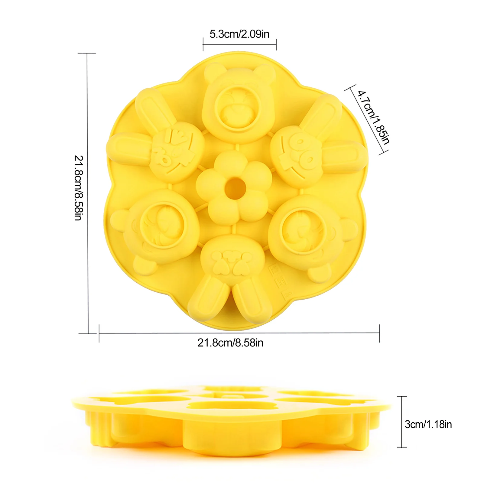 

DIY Baking Silicone Cake Mold Steamed Rice Cake Mould Cartoon Cake Mold Fondant Chocolate Baking Mould For Soap Sugar Making