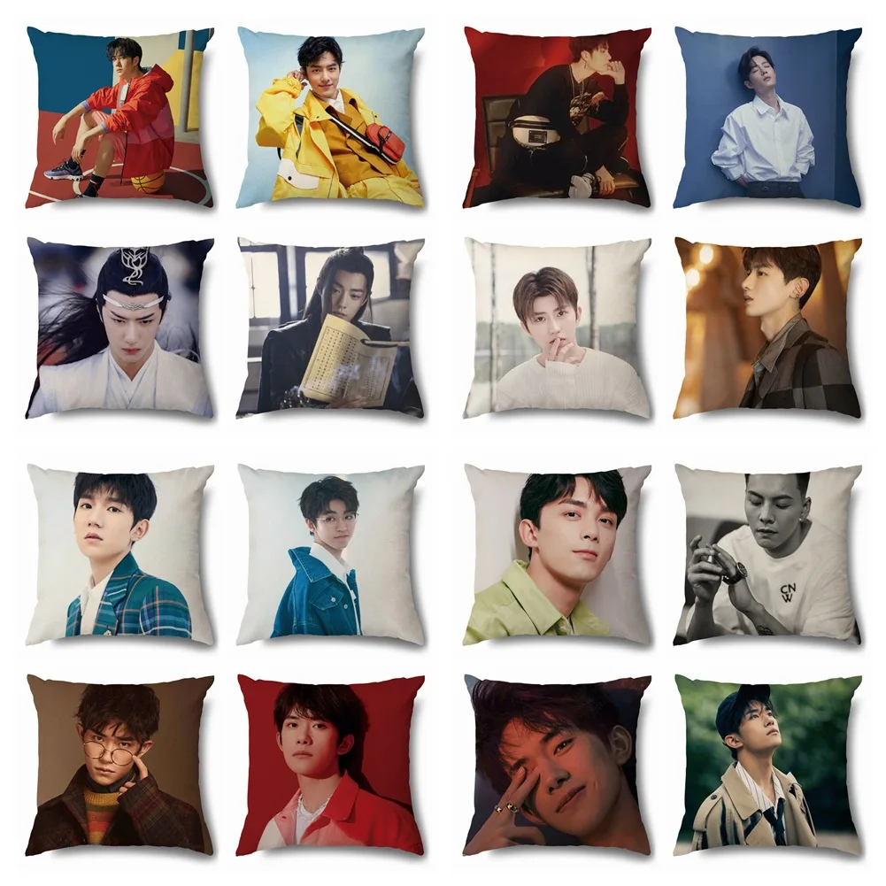 

Star Series Cushion Cover Yi Yang Qianxi Wu Lei Wang Yuan Wang Junkai Chen Weiting Bai Jingting Head Pillow Case