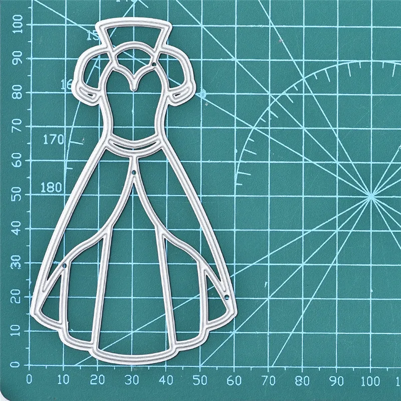 DiyArts платье Умирает Ткань металлический Трафаретный вырубной штамп для ремесла