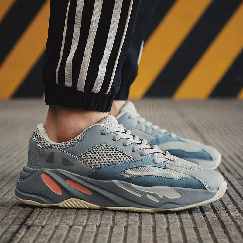 

Мужские дышащие кроссовки, повседневная обувь для взрослых, на шнуровке