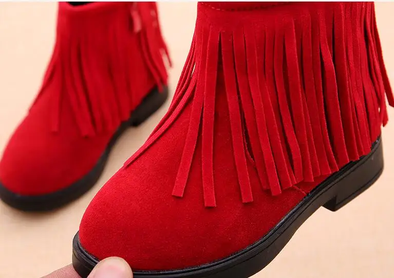 New Kids Winter Fringe Tassel Boots casual shoes kids boys winter Boot for girls shoes for boys girl children casual sneakers