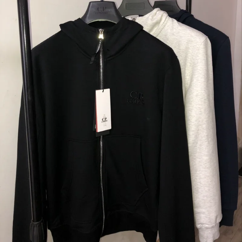 

CP Hooded Glasses Sweater Men's Autumn and Winter Korean Sports Men's Cardigan Zipper Sweater