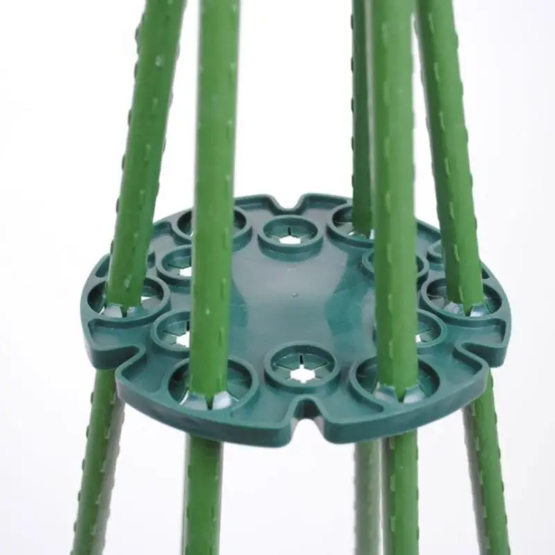 

1 Pcs Garden Climbing Plant Support Peas Beans Fixed Frame Bamboo Wig-Wam Holder Cane Stakes For Support Climbing Plants