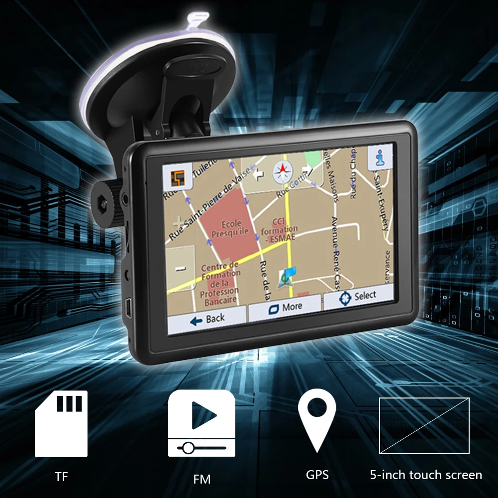 Многофункциональный 5-дюймовый GPS-навигатор 4 Гб TFT сенсорный экран HD GPS карты