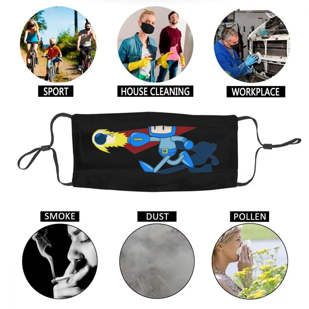 

Parody Mega Man Bomberman Face Mask New Sunproof Protection Mask Respirator Muffle