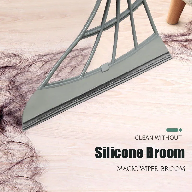 

Magic Wiper Broom Wipe Squeeze Silicone Mop Wash Floor Clean Tools for Kitchen Windows Scraper Pet Hair Non-Stick Sweeping Broom