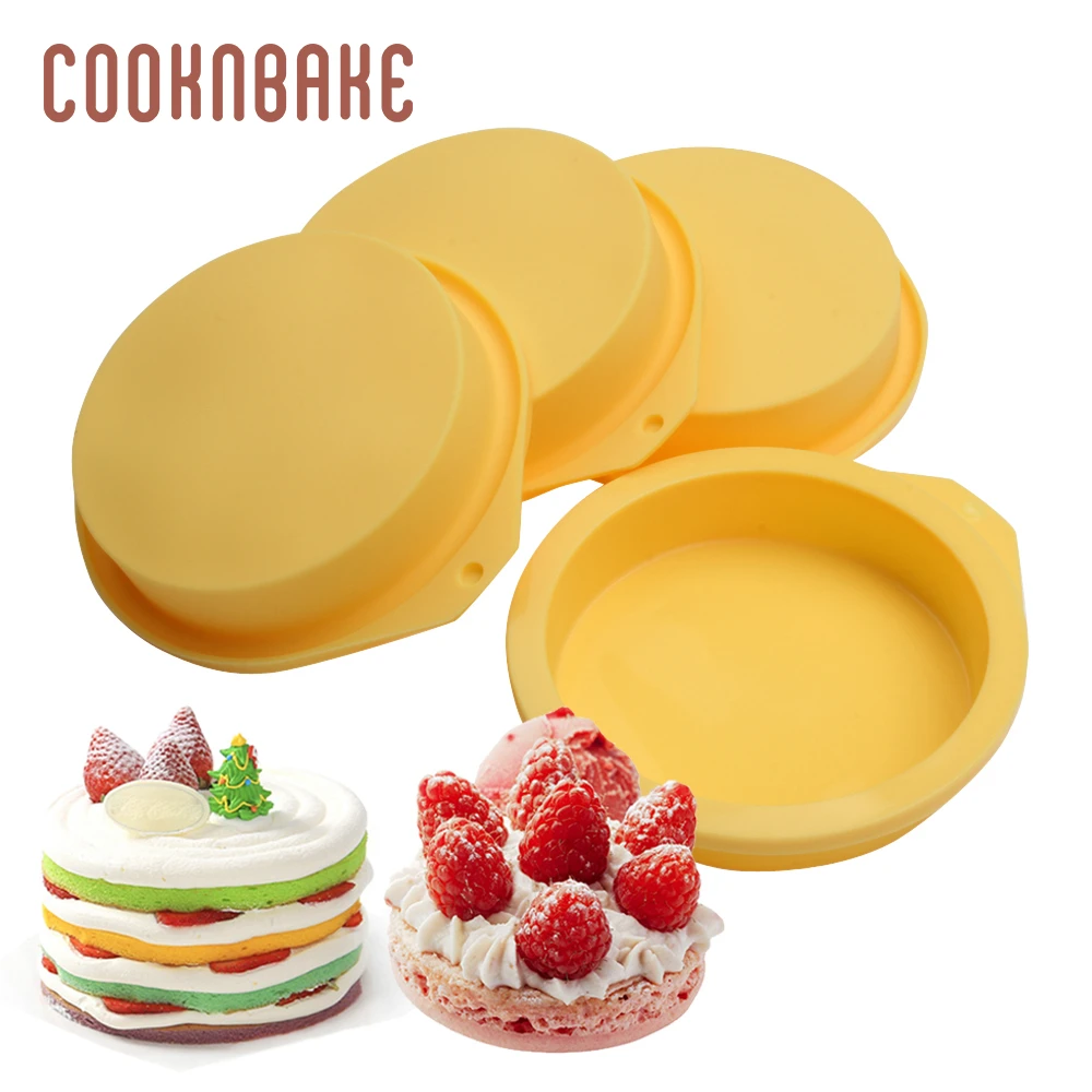 COOKNBAKE 4 дюйма радужной расцветки для выпечки тортов силиконовая форма торта