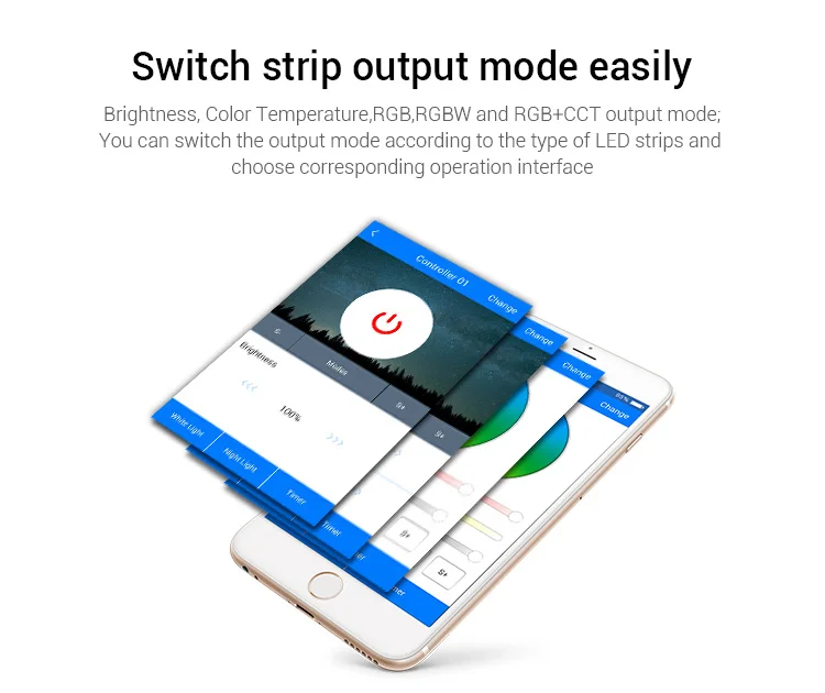 Miboxer WL5 5 в 1 Wi Fi светодиодный Управление DC12 ~ 24V 15A Mi светильник для 3528 5050 CCT тусклый