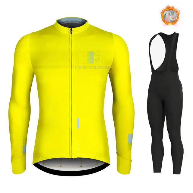 cycling jersey set 9 Зимний шерстяной костюм для велоспорта, мужской костюм для велоспорта, уличная спортивная одежда, форма для горного велосипеда, комплект для триатлона, гобайка - Цвет: cycling jersey set 9