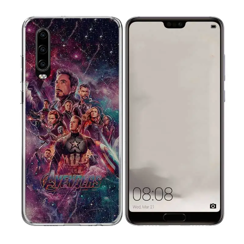 Классный с принтами &quotMarvel&quot &quotМстители&quot силиконовый чехол для телефона huawei