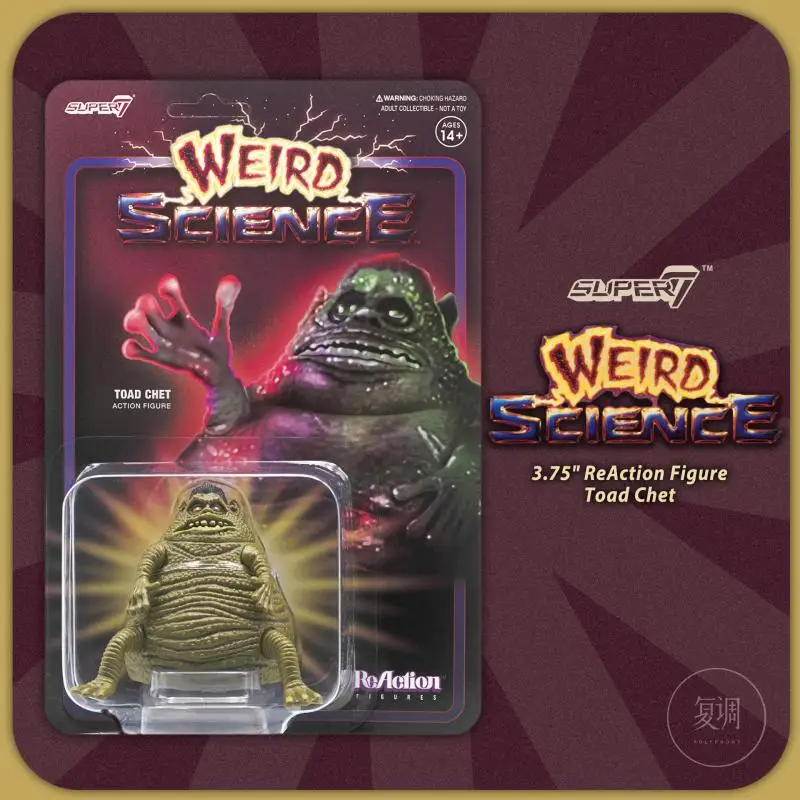 

Super7 странная научная жаба топор Фильмы и ТВ подвесная карточка игрушка экшн-Фигурки игрушки для детей подарок