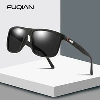 fuqian 2019 luxury sunglasses men polarized fashion design square plastic sun glasses driving sunglass oculos