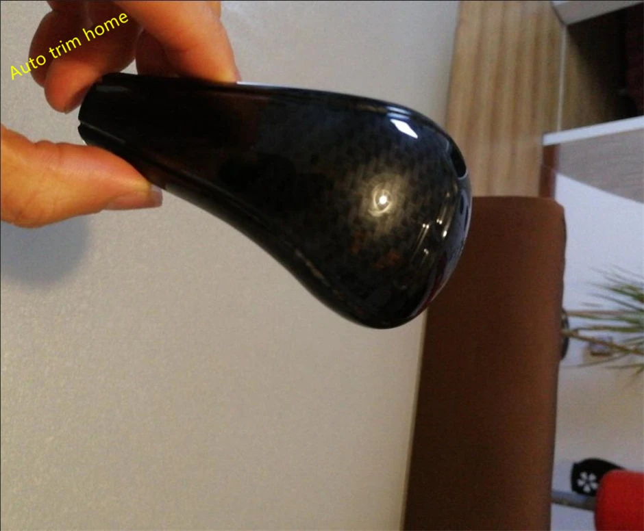 Lapetus Gear Shift Head Knob Handball Cover Trim Fit For Honda FIT JAZZ 2014 - 2019 Auto Accessories ABS Carbon Fiber Look | Автомобили и