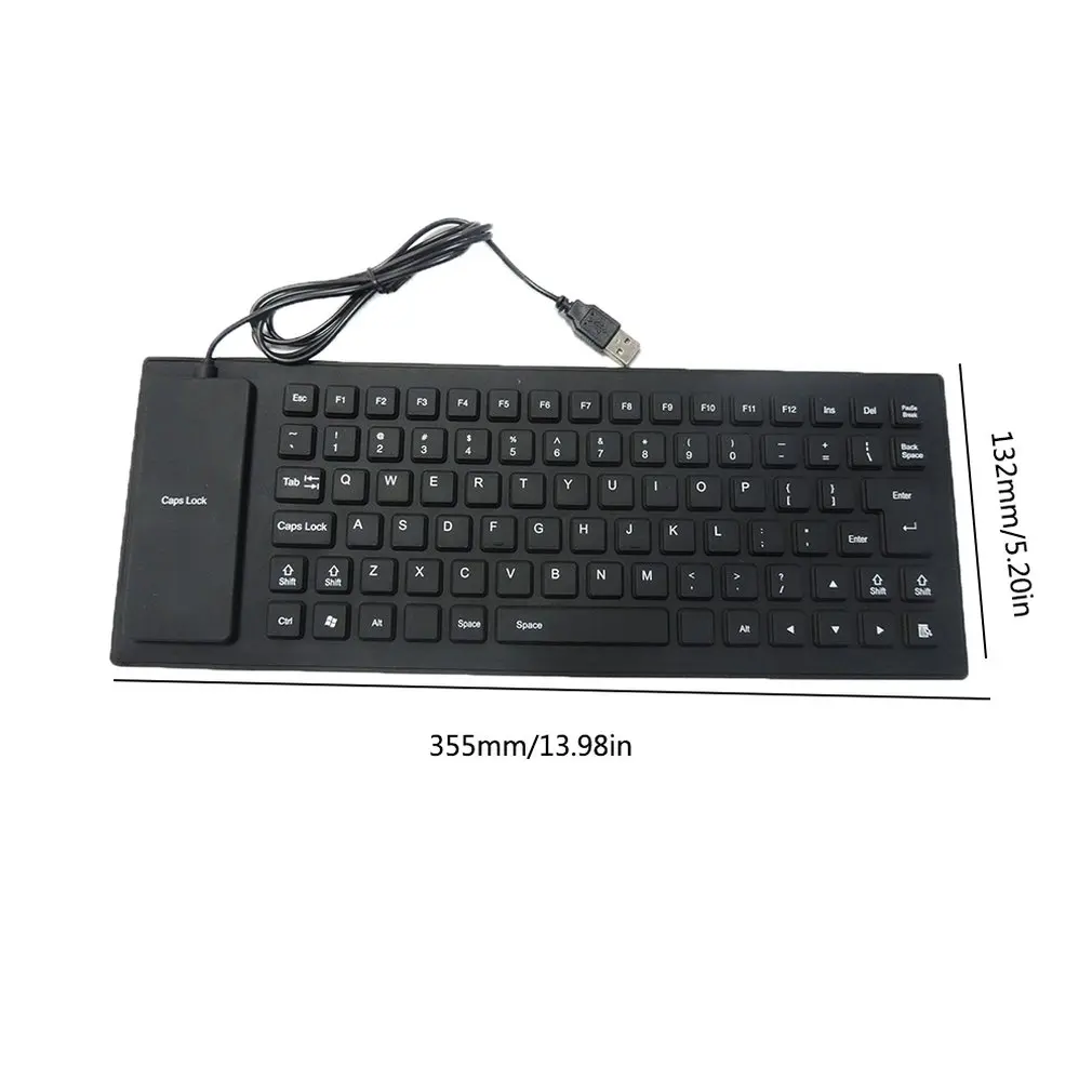 

High Quality Environmentally Friendly Silicone 85 Key Silicone Soft Keyboard Usb Foldable Portable Wired Keyboard