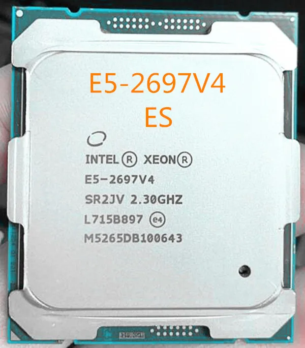 Оригинальный процессор Intel Xeon версии Φ 18 ядер V4 2 ГГц 45 МБ 14 нм 145 вт E5 2697V4 CPU 2697