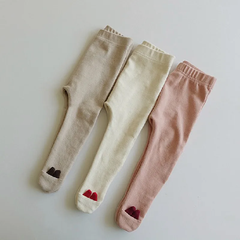 Детские леггинсы с кроличьими ушками Хлопковые Штаны для новорожденных