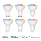 1-10 шт. GU10 WiFi RGB + CW лампочка для Tuya Smart Life приложение Беспроводное управление точесветильник светильник Автоматизация работа с Alexa Google Home