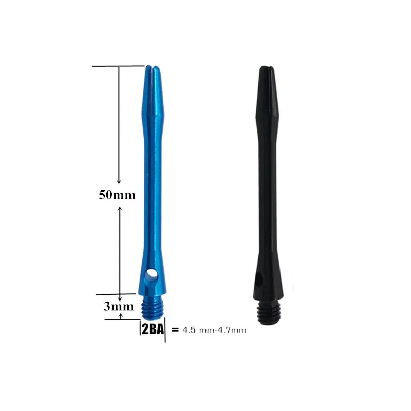 Горячая Распродажа 53 мм алюминиевые дротики вал и Дартс набор перьев листьев