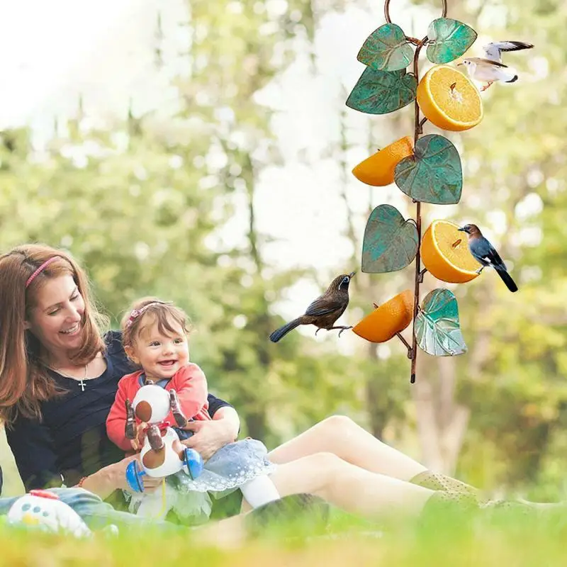 

Новая Металлическая кормушка, новая маленькая птичка, кормушка для фруктов, колибри, кормушка для фруктов, Креативная открытая птица, полож...