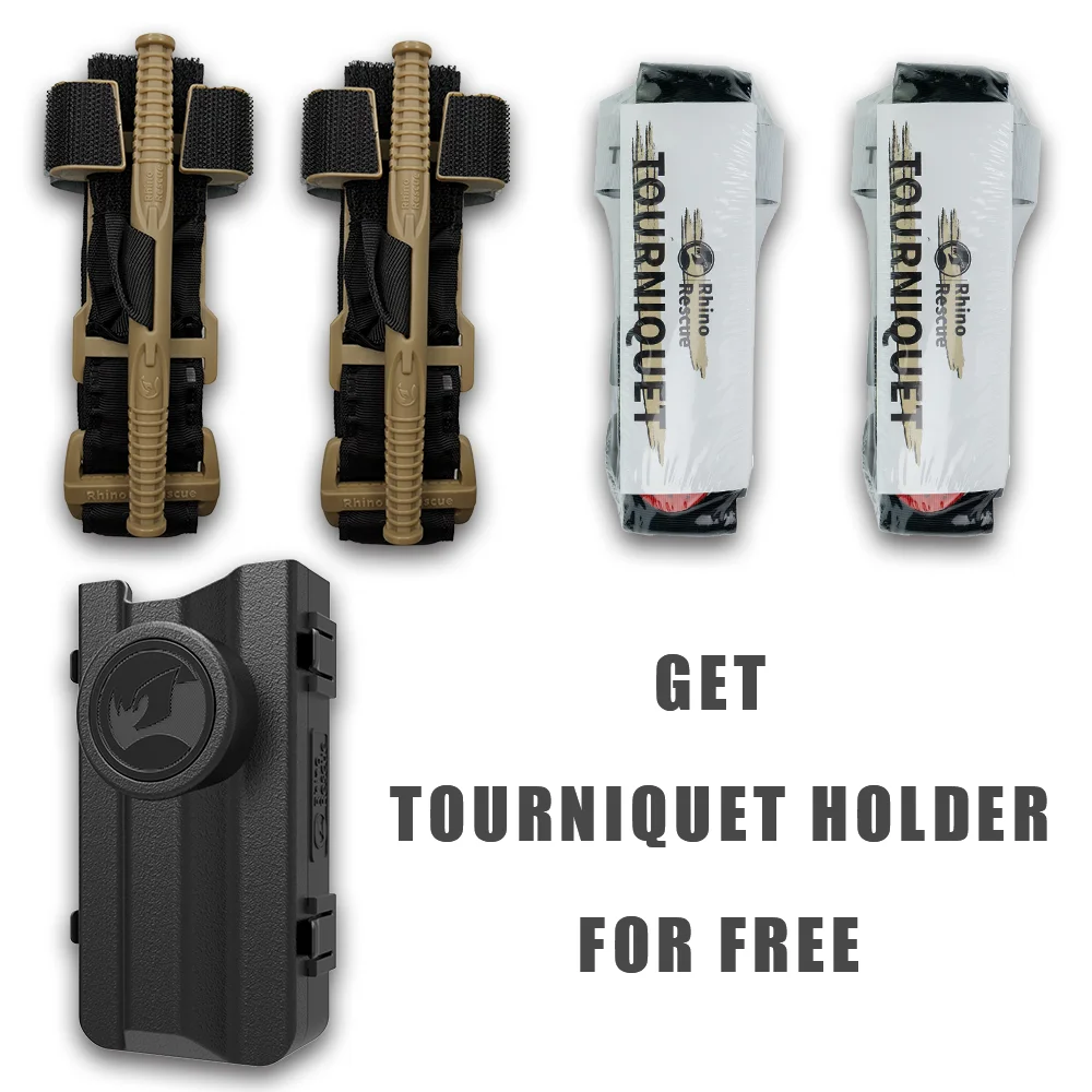 

Военный держатель для жгута RHINO Survival, сумка для хранения, подвесной поясной рюкзак, подходит для всех видов турникетов