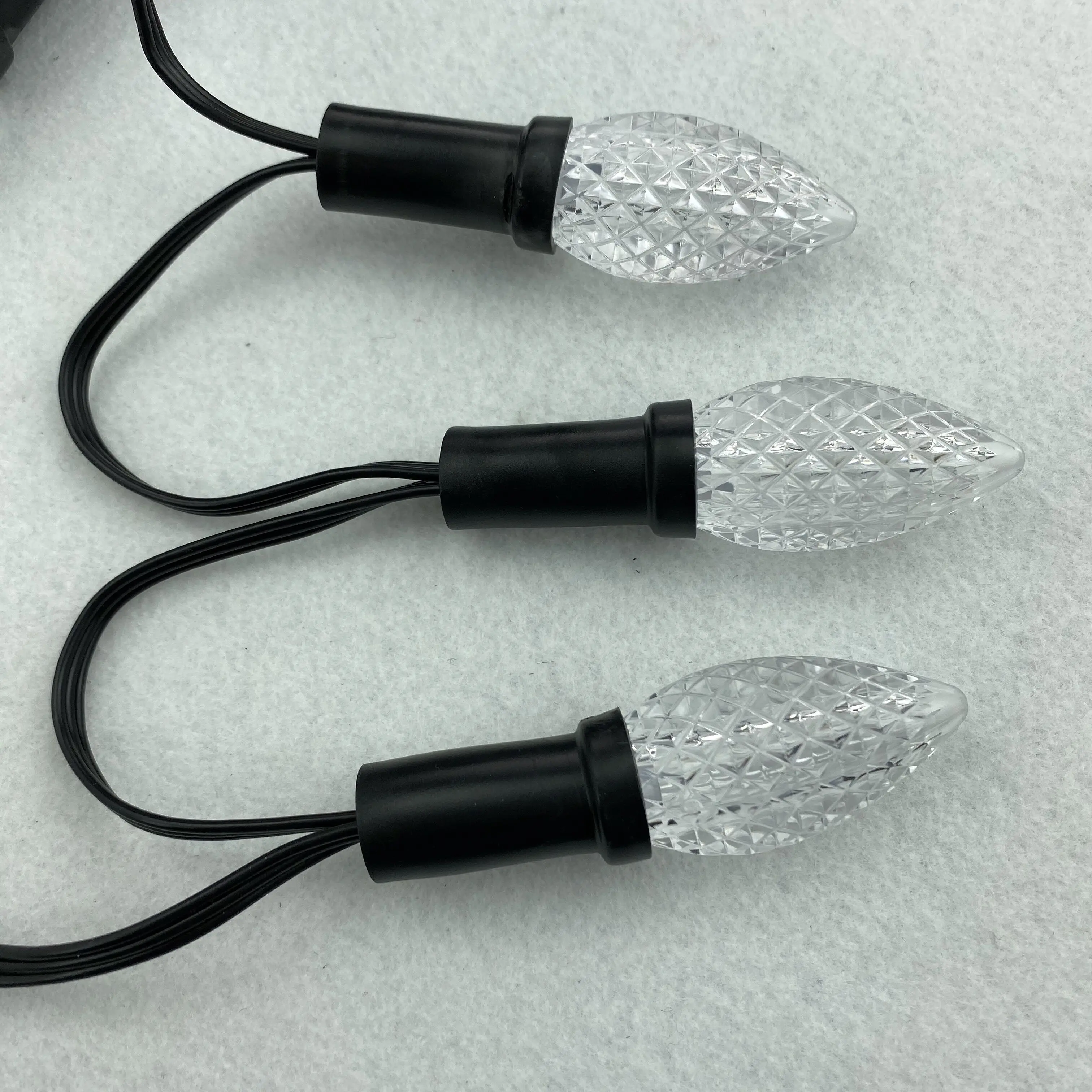 50 узлов адресная RGB C9 DC12V WS2811 Светодиодная Рождественская Пиксельная