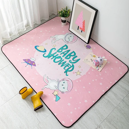 Carpet12 Милые Мультяшные животные ковры и маленькие коврики для гостиной мягкие детские комнаты Декор Площадь Ковры для спальни детская игровая палатка нескользящий коврик - Цвет: Carpet12