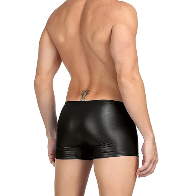 Распродажа мужское сексуальное нижнее белье черные искусственная кожа латекс
