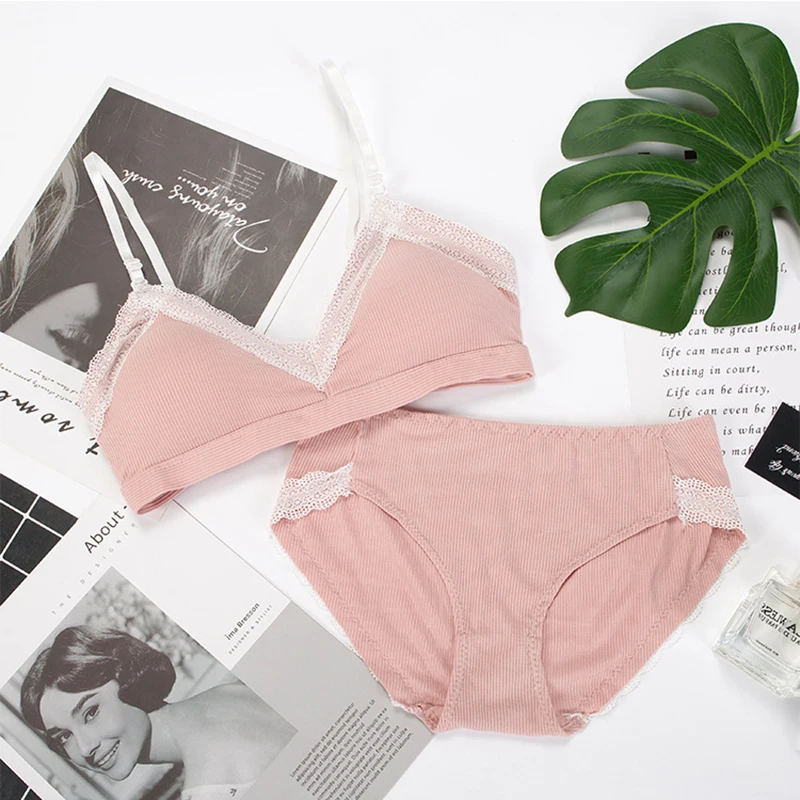 

Women's Bra Briefs Set Sexy Lace Underwear Femlae Push Up Brassiere Sexy Lace Underwear Fashion Flower Bra Lingerie Set